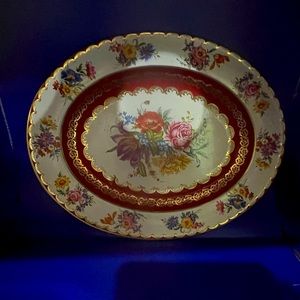 Metal decorative tray-platter, vintage Daher Ware, made  in England